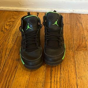 Black and green Jordan’s